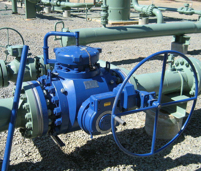 10 inch Argus pig valve receiver station in Haynesville Shale Gas, Louisiana (USA).