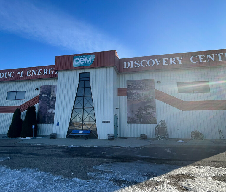 Entrance to the Canadian Energy Museum (Home of the Leduc #1)
