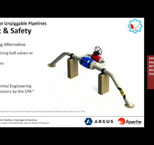A slide from the video presentation about environment and safety,.